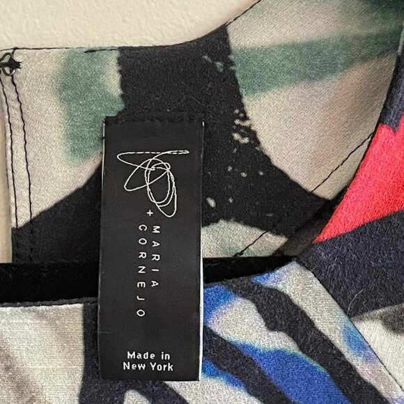 Zero + Maria Cornejo Abstract Print Top – Size 4 – Made in USA - Picture 4 of 4